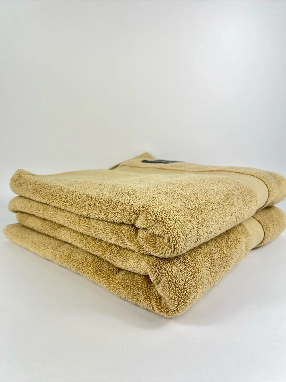 Ralph Lauren Wescott Bath Towels Soft Achre Plush 100% Cotton 2 Pc Set NEW